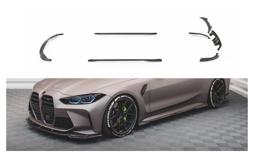 Zestaw splitterów BMW 4 G82 M-Pack Carbon