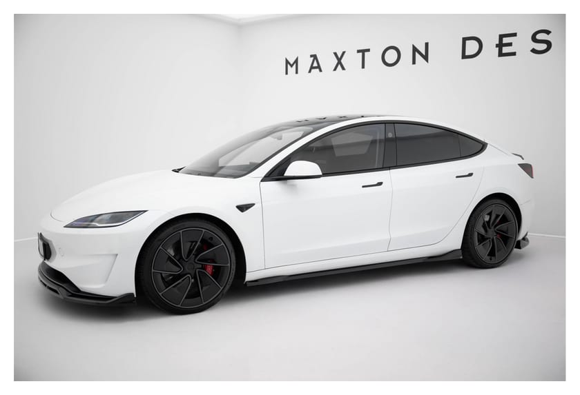 Zestaw Splitterów Tesla Model 3 Mk1 Facelift