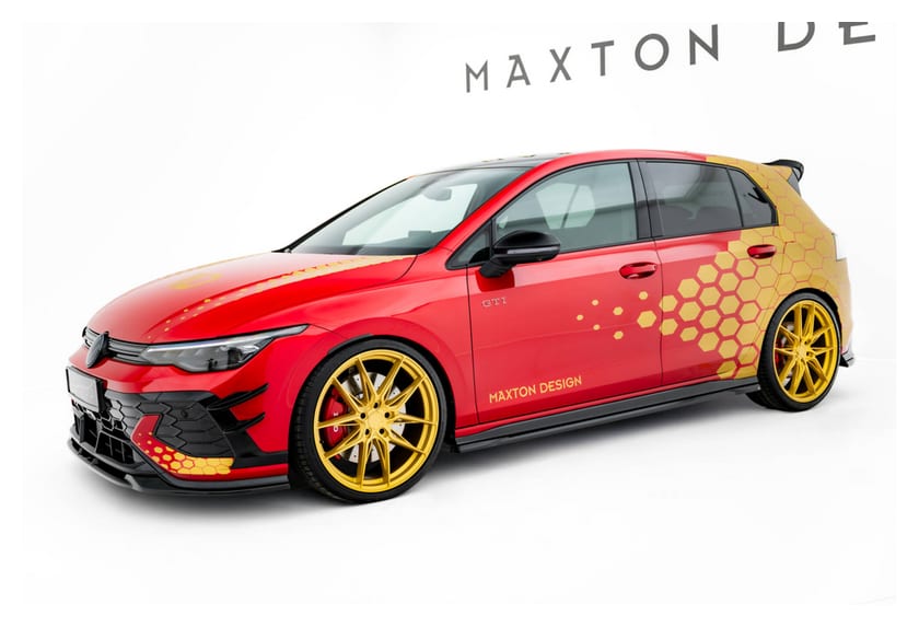 Zestaw Splitterów Volkswagen Golf GTI Clubsport Mk8 Facelift v.1